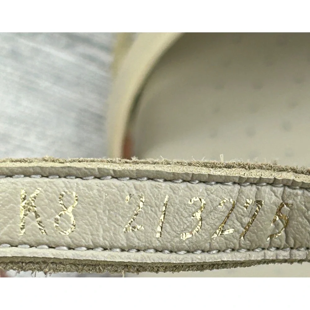 SAS Tripad Comfort Womens 7.5 M Cream‎ Patent Leather Wedge Sandals Made in USA